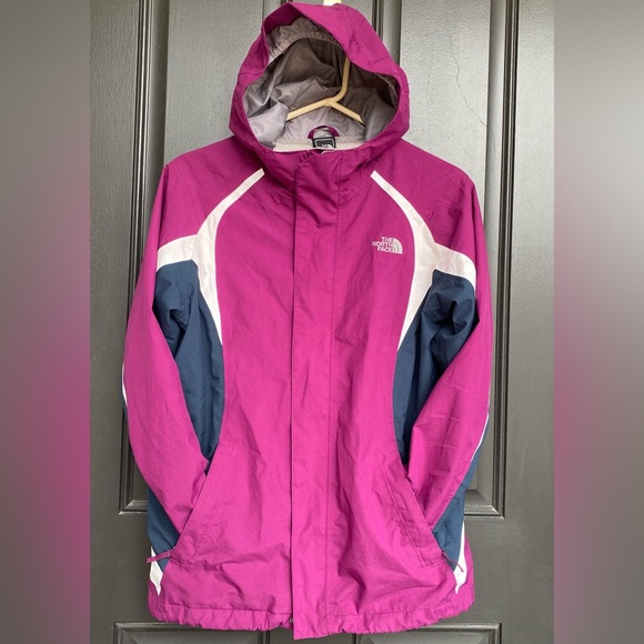 The North Face Hyvent Waterproof Hooded Jacket Purple Size Girls XL( 18)